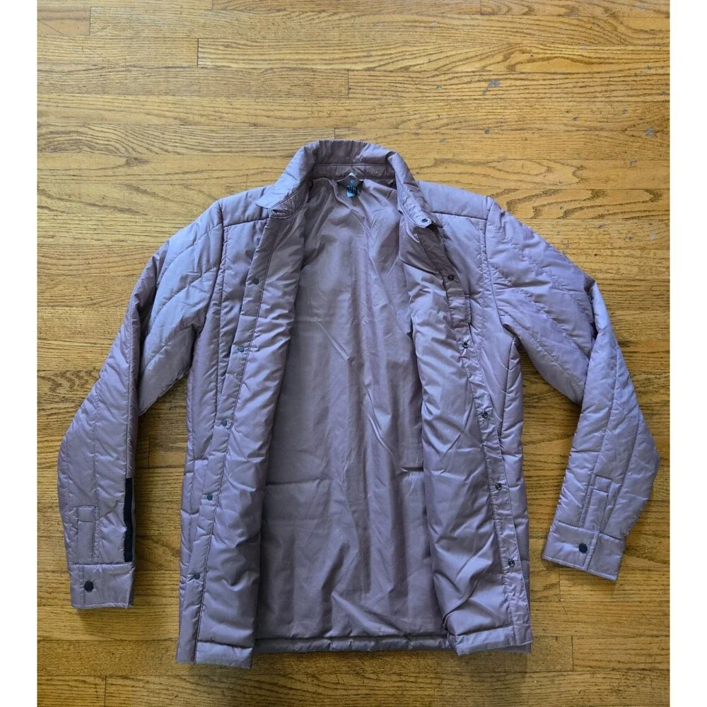 Adidas HG8701 Itavic 3-Stripes Lite Shirt Jacket Mauve Size Small